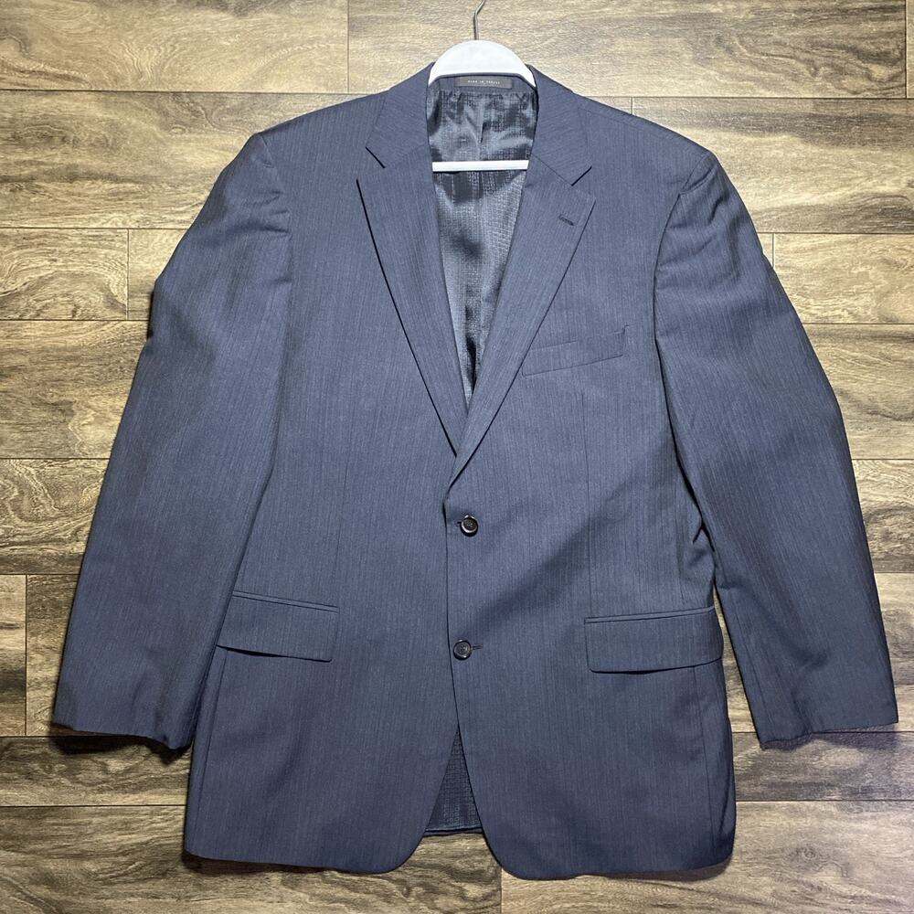 Hugo Boss Pasini2 Movie2 Blazer Mens 46L Virgin Wool Biella Italy Sport Coat EUC